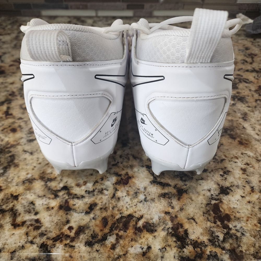 Nike Alpha Football Cleats - White & Black - Men's Size 12.5 - Picture 4 of 6